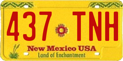 NM license plate 437TNH