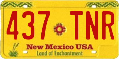 NM license plate 437TNR
