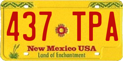 NM license plate 437TPA