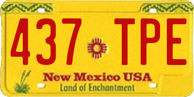 NM license plate 437TPE