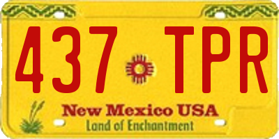NM license plate 437TPR