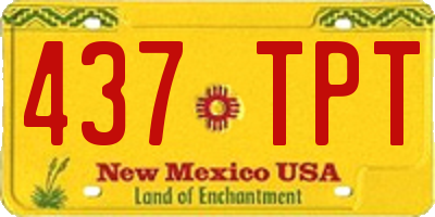 NM license plate 437TPT