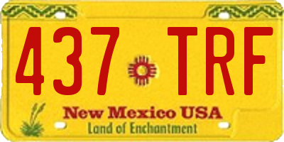 NM license plate 437TRF