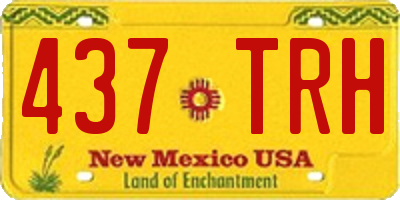 NM license plate 437TRH