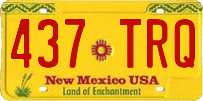 NM license plate 437TRQ