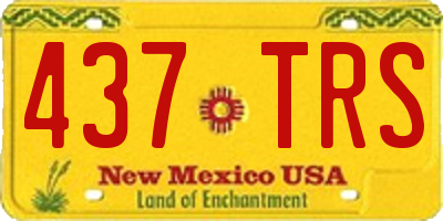 NM license plate 437TRS