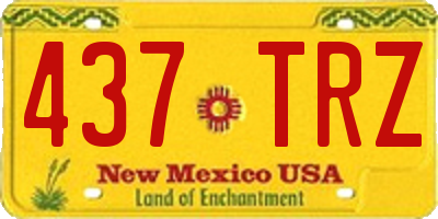 NM license plate 437TRZ