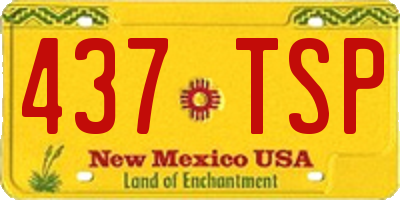 NM license plate 437TSP