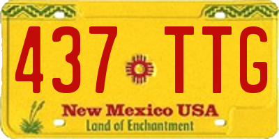 NM license plate 437TTG