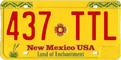 NM license plate 437TTL