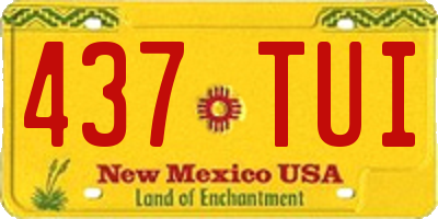 NM license plate 437TUI