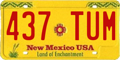 NM license plate 437TUM