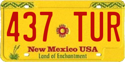 NM license plate 437TUR