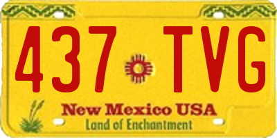 NM license plate 437TVG