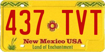 NM license plate 437TVT