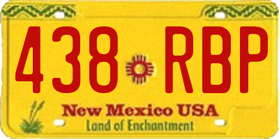 NM license plate 438RBP