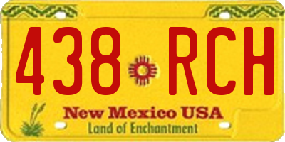 NM license plate 438RCH