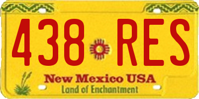 NM license plate 438RES