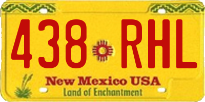 NM license plate 438RHL