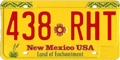 NM license plate 438RHT