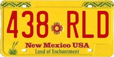 NM license plate 438RLD