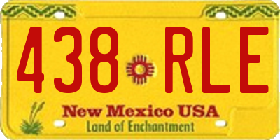 NM license plate 438RLE