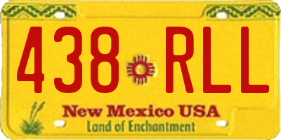 NM license plate 438RLL