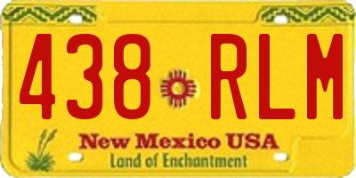 NM license plate 438RLM