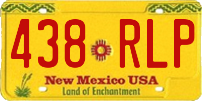 NM license plate 438RLP