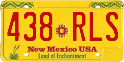 NM license plate 438RLS