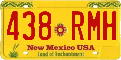 NM license plate 438RMH