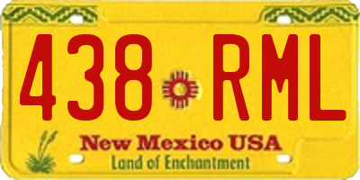 NM license plate 438RML