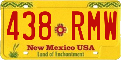 NM license plate 438RMW
