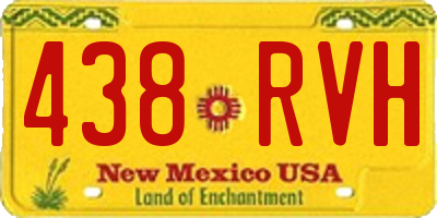 NM license plate 438RVH