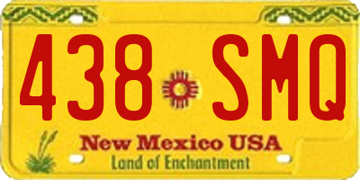 NM license plate 438SMQ