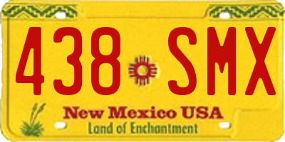 NM license plate 438SMX