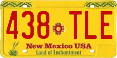 NM license plate 438TLE