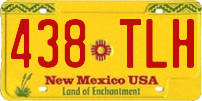 NM license plate 438TLH