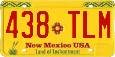 NM license plate 438TLM