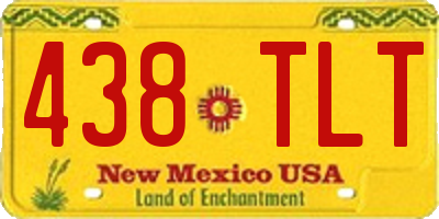 NM license plate 438TLT