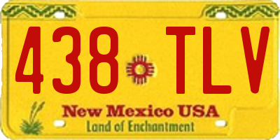 NM license plate 438TLV