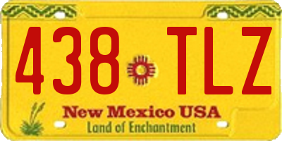 NM license plate 438TLZ