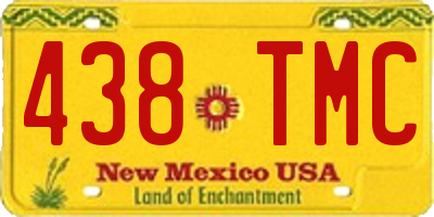 NM license plate 438TMC