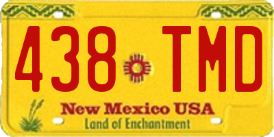 NM license plate 438TMD