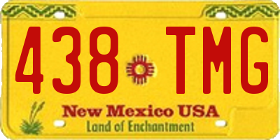 NM license plate 438TMG