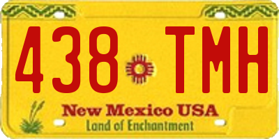 NM license plate 438TMH