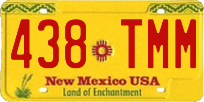 NM license plate 438TMM