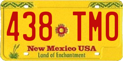 NM license plate 438TMO