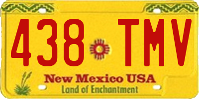 NM license plate 438TMV