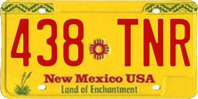 NM license plate 438TNR